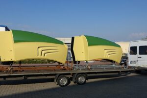 Auslieferung - Transport der Serienteile für Landwirtschaftsfahrzeuge