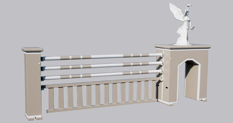 3D drawing of the riding obstacle