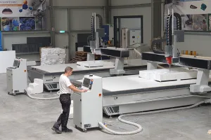 Giant CNC milling machines for polystyrene,  