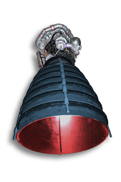 GRP replica rocket engine