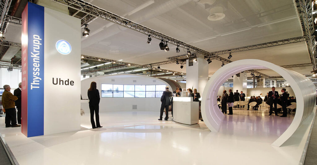 Messestand Tunnel