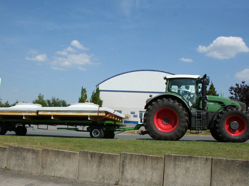 Transport der Schalungen