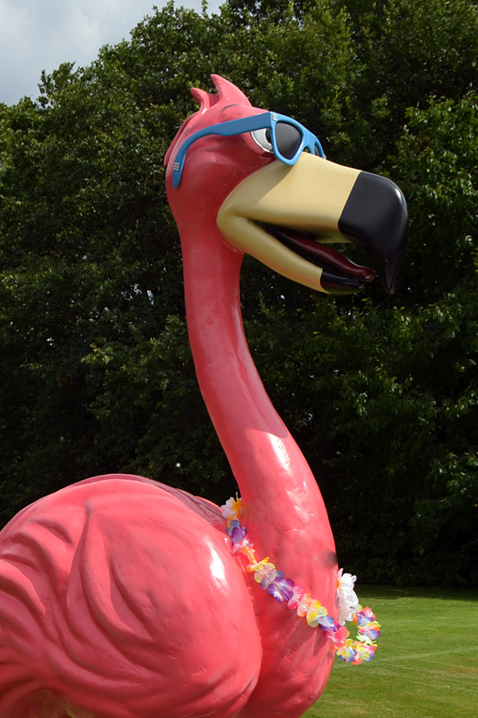 Werbefigur Flamingo