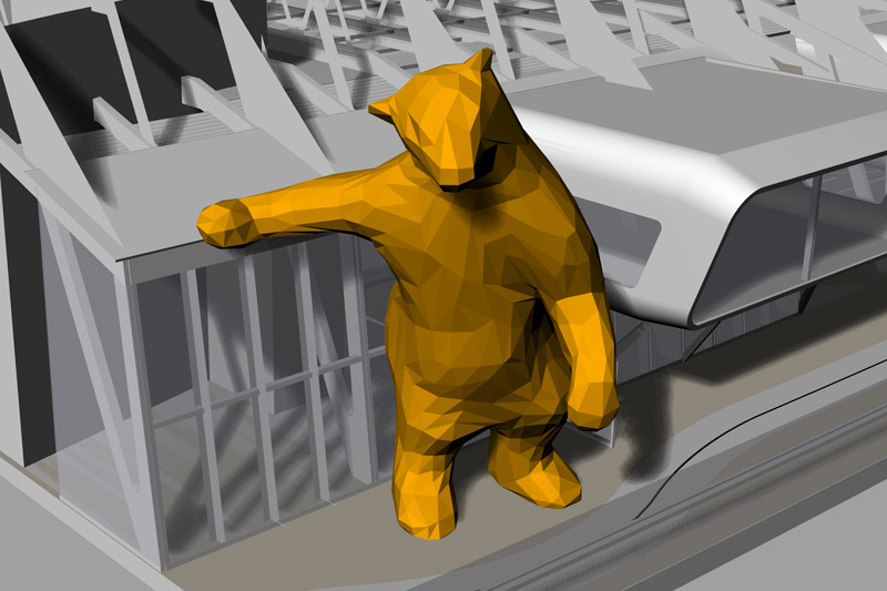 3D model of the giant bear
