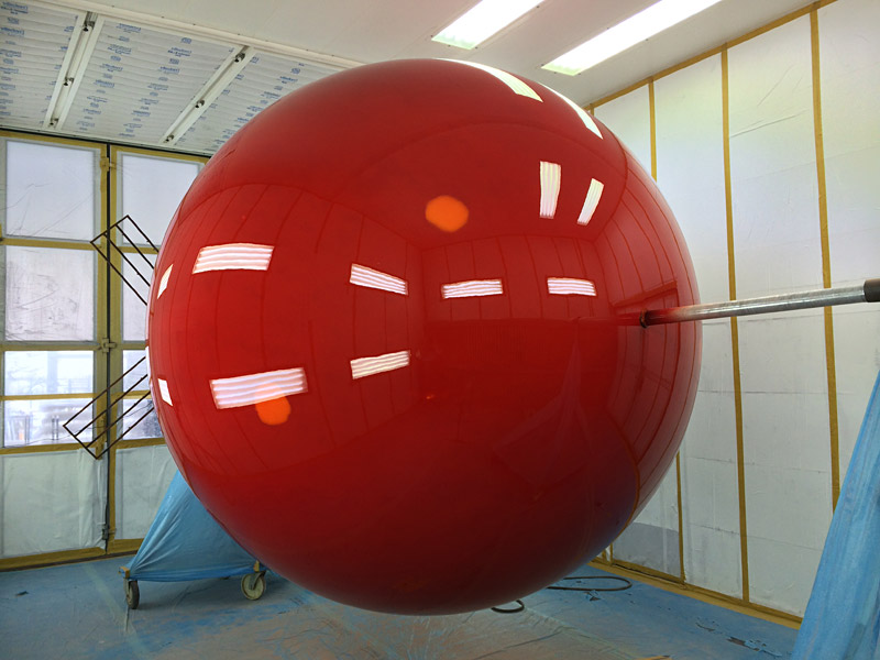 Preparing the surface for mirror coating the sphere